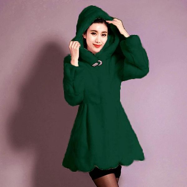 women's fur & faux autumn and winter coat long hat thickened large size mink imitation korean slim, Black
women's fur & faux autumn and winter coat long hat thickened large size mink imitation korean slim, Black