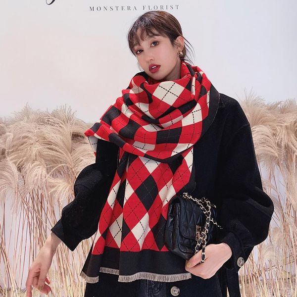 arrival fashion temperament knit comfortable warm scarf women work style outdoor sweet elegant plaid scarves, Blue;gray
arrival fashion temperament knit comfortable warm scarf women work style outdoor sweet elegant plaid scarves, Blue;gray