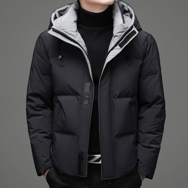 men's jackets new down hooded duck parka coat warm winter s fashion slim overcoat male rm10, Black;brown
men's jackets new down hooded duck parka coat warm winter s fashion slim overcoat male rm10, Black;brown