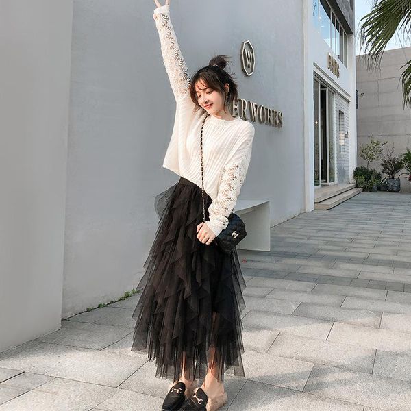 skirts summer cake skirt mesh puffy casual asymmetrical womens midi faldas mujer moda 2021 fashion white, Black
skirts summer cake skirt mesh puffy casual asymmetrical womens midi faldas mujer moda 2021 fashion white, Black
