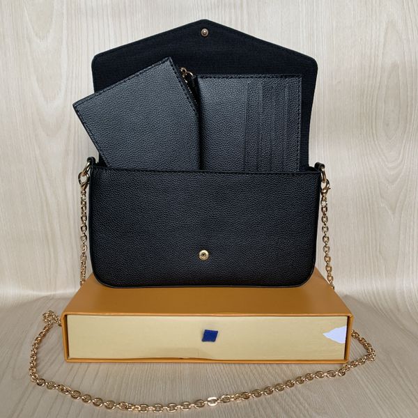 3pcs/set women shoulder bag handbags leather lady chain crossbody messenger bags card holder purse multi pochette accessories m61276
3pcs/set women shoulder bag handbags leather lady chain crossbody messenger bags card holder purse multi pochette accessories m61276
