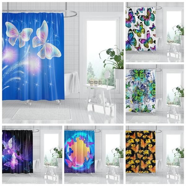 shower curtains colorful butterfly abstrict polyester bathroom galaxy curtain with anti-rust hook hole
shower curtains colorful butterfly abstrict polyester bathroom galaxy curtain with anti-rust hook hole
