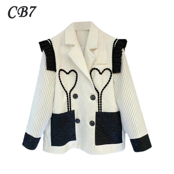 women's suits & blazers fashion vintage blazer for women autumn 2021 casual notched collar single-breasted striped sleeves jacket femal, White;black
women's suits & blazers fashion vintage blazer for women autumn 2021 casual notched collar single-breasted striped sleeves jacket femal, White;black