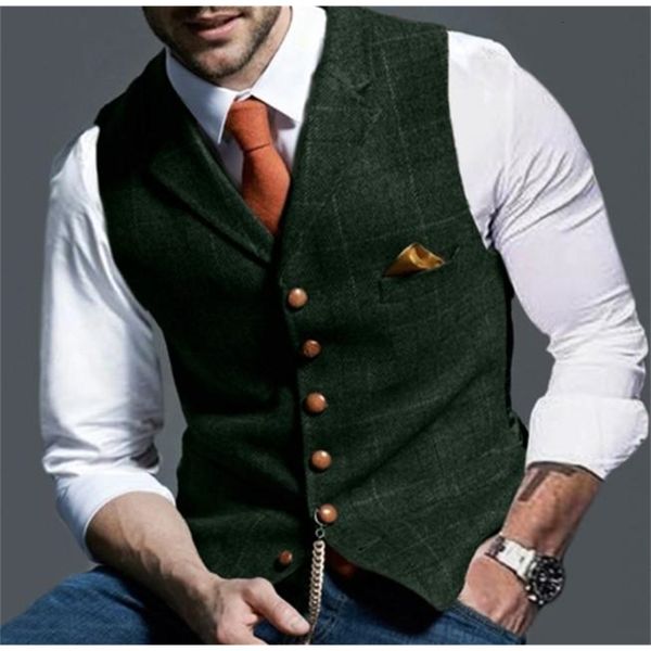 men's vests mens suit vest notched plaid wool herringbone tweed waistcoat casual formal business groomman for wedding 6r0h, Black;white
men's vests mens suit vest notched plaid wool herringbone tweed waistcoat casual formal business groomman for wedding 6r0h, Black;white