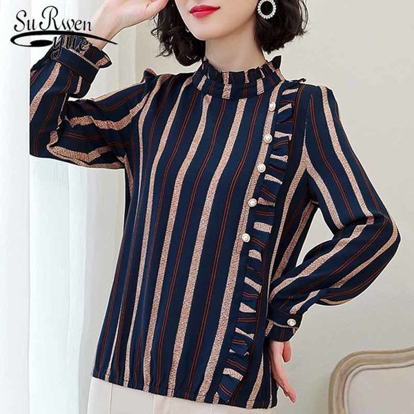 plus size women blouse autumn long sleeve shirts fashion women clothing striped chiffon office blouse 5427 50 210508, White
plus size women blouse autumn long sleeve shirts fashion women clothing striped chiffon office blouse 5427 50 210508, White