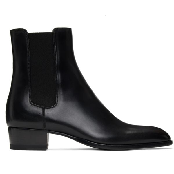 dress shos nova bota masculina d couro pu clássica prta com salto grosso pontas finas knlip, stilo britânico simpls hfks, Black
dress shos nova bota masculina d couro pu clássica prta com salto grosso pontas finas knlip, stilo britânico simpls hfks, Black