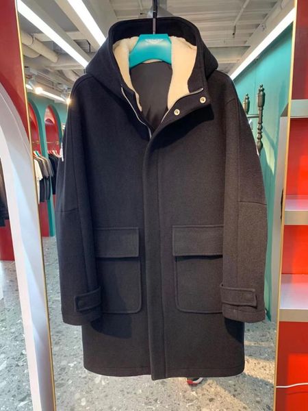 men's wool & blends sk206 fashion coats jackets 2021 runway luxury european design party style clothing, Black
men's wool & blends sk206 fashion coats jackets 2021 runway luxury european design party style clothing, Black