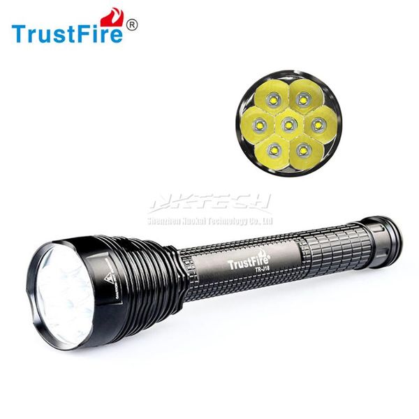 trustfire tr-j18 led flashlights 8500lumen 5-mode 7x xml-t6 torch high power super bright for fishing bicycle camping hiking torches
trustfire tr-j18 led flashlights 8500lumen 5-mode 7x xml-t6 torch high power super bright for fishing bicycle camping hiking torches