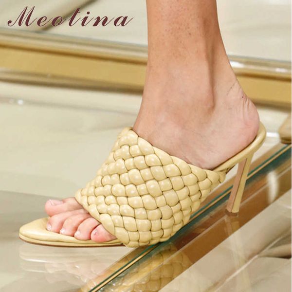 meotina shoes women high heel slippers pointed toe slides ladies extreme high heel female sandals black white large size 4-.5 210608
meotina shoes women high heel slippers pointed toe slides ladies extreme high heel female sandals black white large size 4-.5 210608