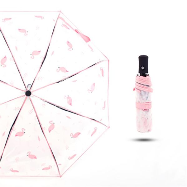 flamingo fully automatic umbrella transparent pink rain clear women small folding guarda chuva feminino umbrellas
flamingo fully automatic umbrella transparent pink rain clear women small folding guarda chuva feminino umbrellas