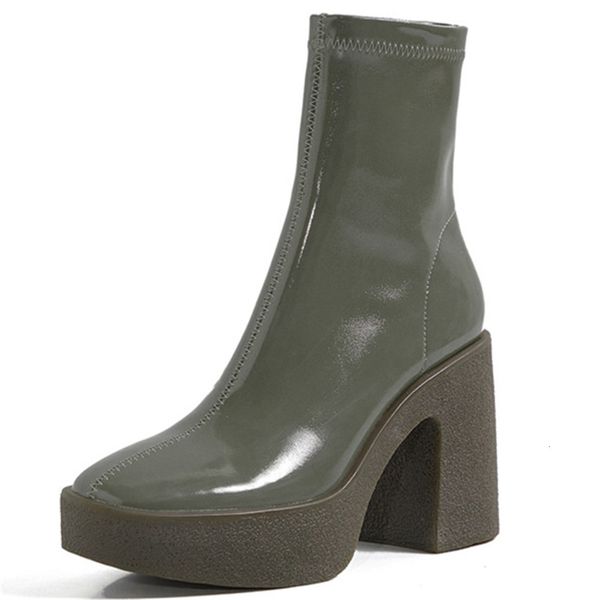 asumer web sales celebrity leather shoes party elastic boots, Black 
asumer web sales celebrity leather shoes party elastic boots, Black
