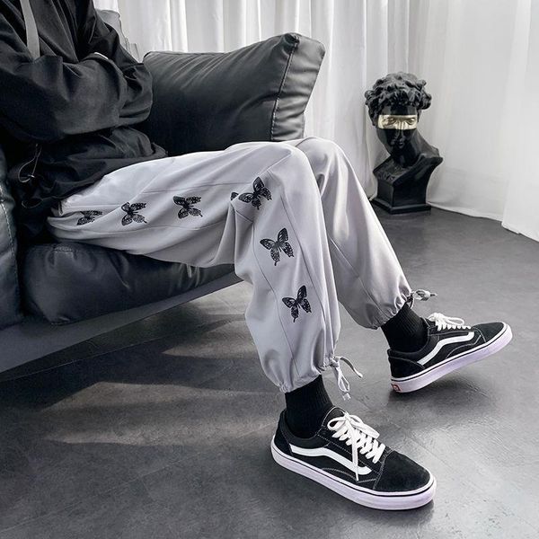 men's pants butterfly print casual 2021 fashion woman oversize ankle length hip hop streetwear man, Black
men's pants butterfly print casual 2021 fashion woman oversize ankle length hip hop streetwear man, Black