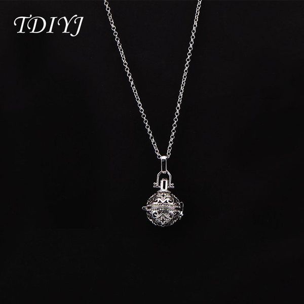 pendant necklaces tdiyj steel angel pregnant necklace harmonious ball cage 18mm for baby sounds chime mexican jewelry 1set, Silver
pendant necklaces tdiyj steel angel pregnant necklace harmonious ball cage 18mm for baby sounds chime mexican jewelry 1set, Silver