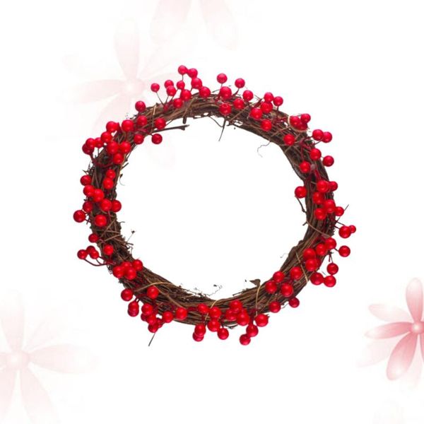 christmas simulated berry wreath red beaded garland artificial ring decoration ornament for thanksgiving fall weddin decorative flowers & wr
christmas simulated berry wreath red beaded garland artificial ring decoration ornament for thanksgiving fall weddin decorative flowers & wr