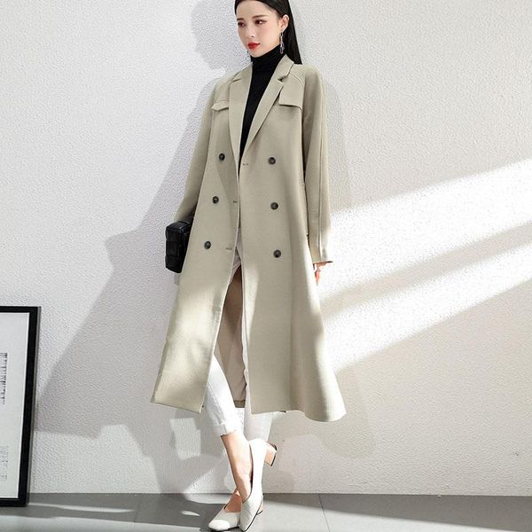 women's spring clothing plus size england style double breasted long trench coats lady elegant formal blazer overcoat c046, Tan;black
women's spring clothing plus size england style double breasted long trench coats lady elegant formal blazer overcoat c046, Tan;black