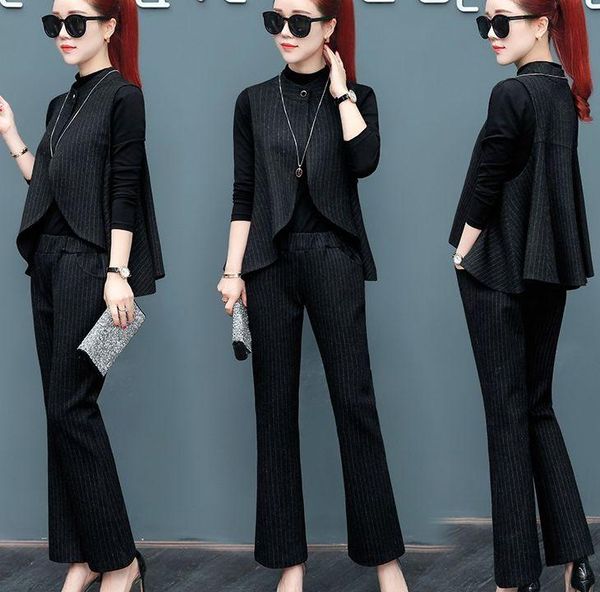 women's two piece pants fashionable 3 set women conjunto feminino office work ensemble femme survetement year-old female costume woman, White
women's two piece pants fashionable 3 set women conjunto feminino office work ensemble femme survetement year-old female costume woman, White