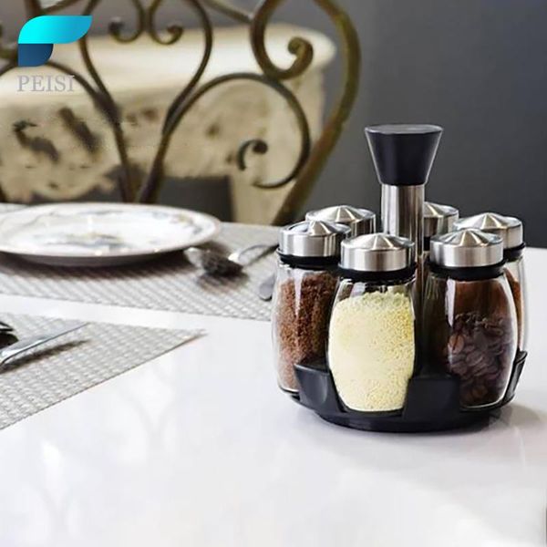 revolving spice rack organizer seasoning tool glass sugar bowl salt jar pepper gadget home kitchen storage accessory set bottles & jars
revolving spice rack organizer seasoning tool glass sugar bowl salt jar pepper gadget home kitchen storage accessory set bottles & jars