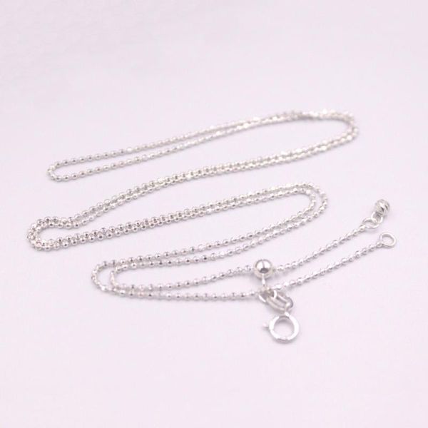 chains d pure 18kt white gold carved beads chain woman adjustable necklace 3.4-3.5g 23.6"l 1mmw, Silver
chains d pure 18kt white gold carved beads chain woman adjustable necklace 3.4-3.5g 23.6"l 1mmw, Silver