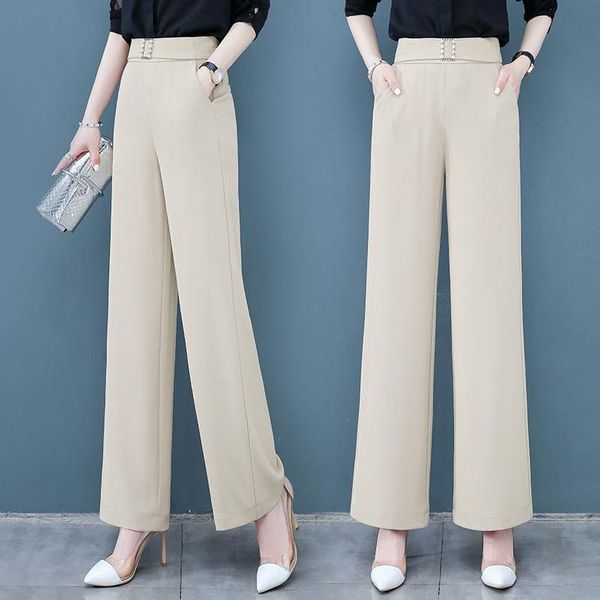 women's pants & capris ice silk wide-leg 2021 spring and summer thin high waist drape elastic small straight mop, Black;white
women's pants & capris ice silk wide-leg 2021 spring and summer thin high waist drape elastic small straight mop, Black;white
