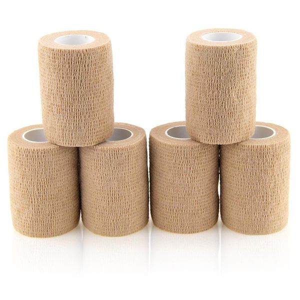 elbow & knee pads 6 rolls 7.5cm self adhesive bandage nonwoven sports tape breathable muscle wraps health care, Black;gray
elbow & knee pads 6 rolls 7.5cm self adhesive bandage nonwoven sports tape breathable muscle wraps health care, Black;gray
