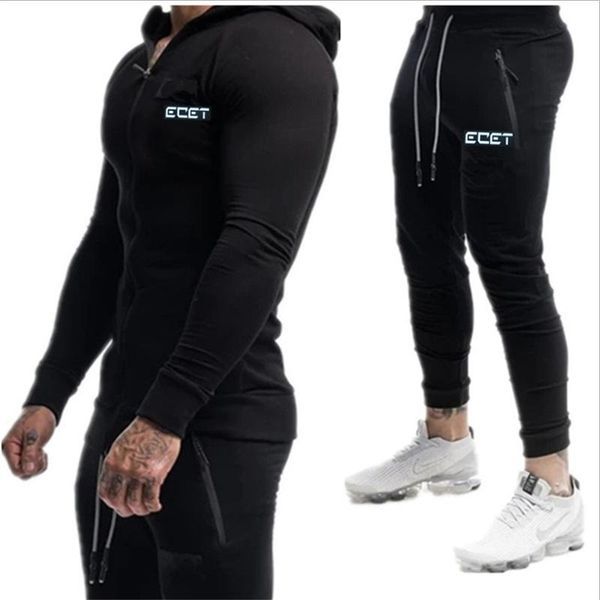 men's hoodies & sweatshirts 2021 sports suit brand clothing men tracksuit zipper sets sweatshirt muscle hoodies+pants gyms running, Black
men's hoodies & sweatshirts 2021 sports suit brand clothing men tracksuit zipper sets sweatshirt muscle hoodies+pants gyms running, Black