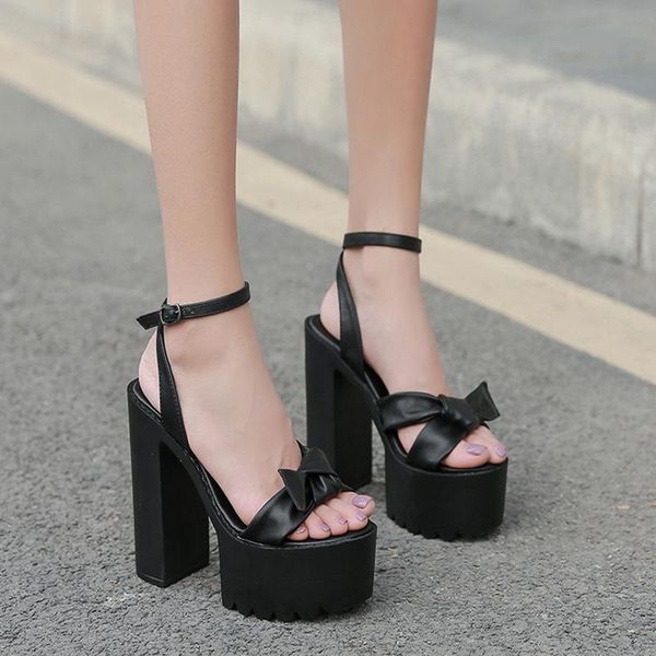 sandals block heel 14cm super high shoes women summer white black platform open toe size
sandals block heel 14cm super high shoes women summer white black platform open toe size