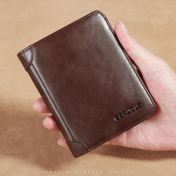 wallets rfid short genuine leather men wallet 2021 classic cow for gift money purse black card holder, Red;black
wallets rfid short genuine leather men wallet 2021 classic cow for gift money purse black card holder, Red;black