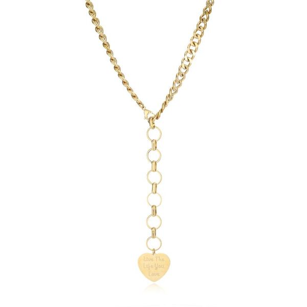 chains cute heart chain pendant necklace for women stainless steel metal accessories romantic fashion collier bijoux femme, Silver
chains cute heart chain pendant necklace for women stainless steel metal accessories romantic fashion collier bijoux femme, Silver