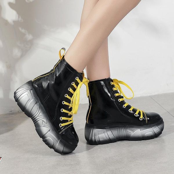 size 36-40 chunky motorcycle boots for women autumn 2021 fashion round toe lace-up combat ladies shoes casual, Black
size 36-40 chunky motorcycle boots for women autumn 2021 fashion round toe lace-up combat ladies shoes casual, Black
