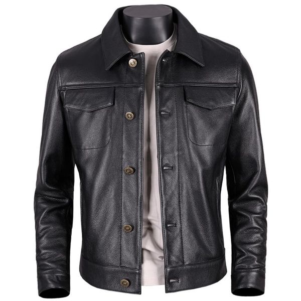 men's leather & faux fashion black autumn winter flight man bomber jacket for mens genuine motorcycle cowhide coats england style
men's leather & faux fashion black autumn winter flight man bomber jacket for mens genuine motorcycle cowhide coats england style
