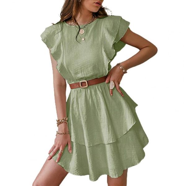 casual dresses cotton female fashion chic solid ruffled mid-length high-waist sleeveless summer soft and breathable women dress 2021, Black;gray
casual dresses cotton female fashion chic solid ruffled mid-length high-waist sleeveless summer soft and breathable women dress 2021, Black;gray
