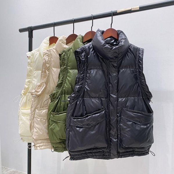 autumn winter women short white duck down vest female loose soft warm zipper sleeveless coat big size good quanlity waistcoat women's &, Black
autumn winter women short white duck down vest female loose soft warm zipper sleeveless coat big size good quanlity waistcoat women's &, Black
