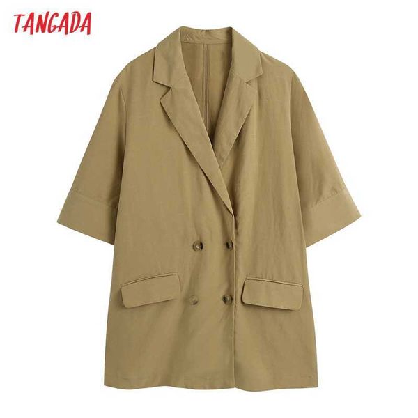 tangada women summer causal double breasted tweed blazer coat vintage long sleeve lady outerwear be808 210609, White;black
tangada women summer causal double breasted tweed blazer coat vintage long sleeve lady outerwear be808 210609, White;black