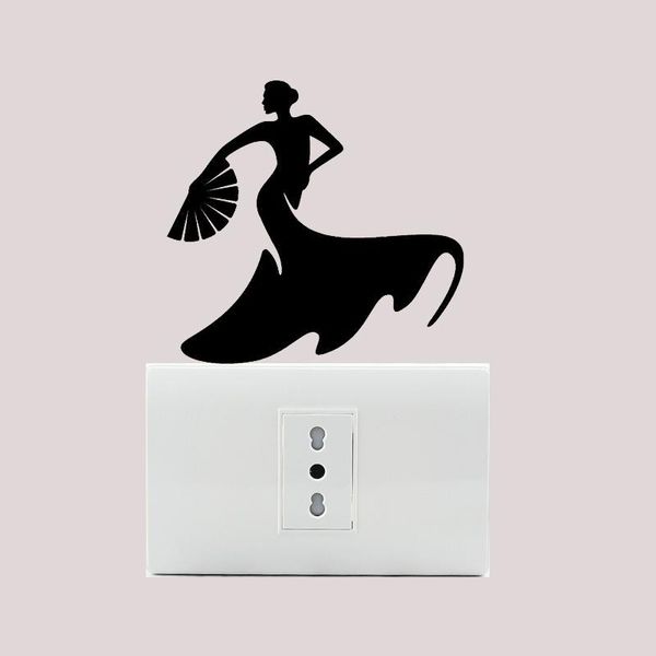 wall stickers fashion diy light switch sticker modern style flamenco dance dancer decals for music room bedroom decor #063
wall stickers fashion diy light switch sticker modern style flamenco dance dancer decals for music room bedroom decor #063