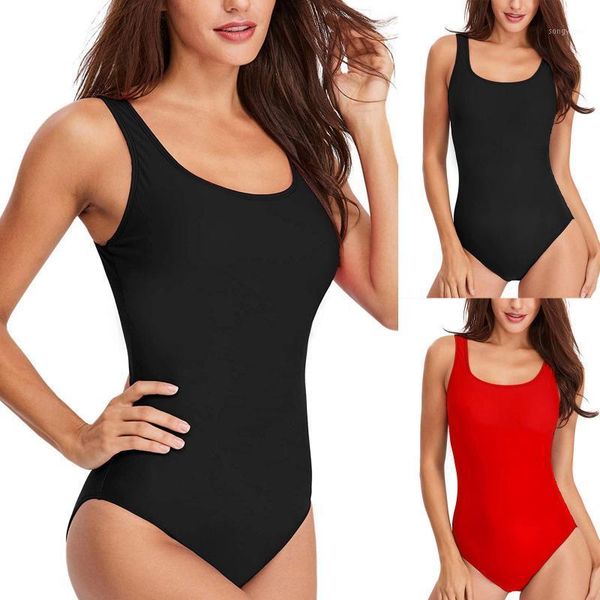 women's swimwear bikini 2021 fashion solid color beauty back one-piece swimsuit bathing suit women tankini, White;black
women's swimwear bikini 2021 fashion solid color beauty back one-piece swimsuit bathing suit women tankini, White;black