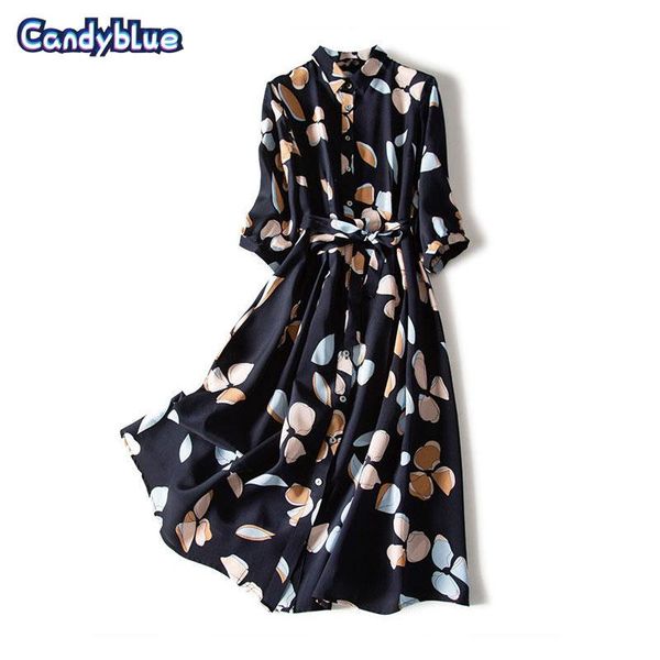 large size chiffon printed dress female retro 2021 waist three-quarter sleeve shirt loose body covering bohemian casual dresses, Black;gray
large size chiffon printed dress female retro 2021 waist three-quarter sleeve shirt loose body covering bohemian casual dresses, Black;gray