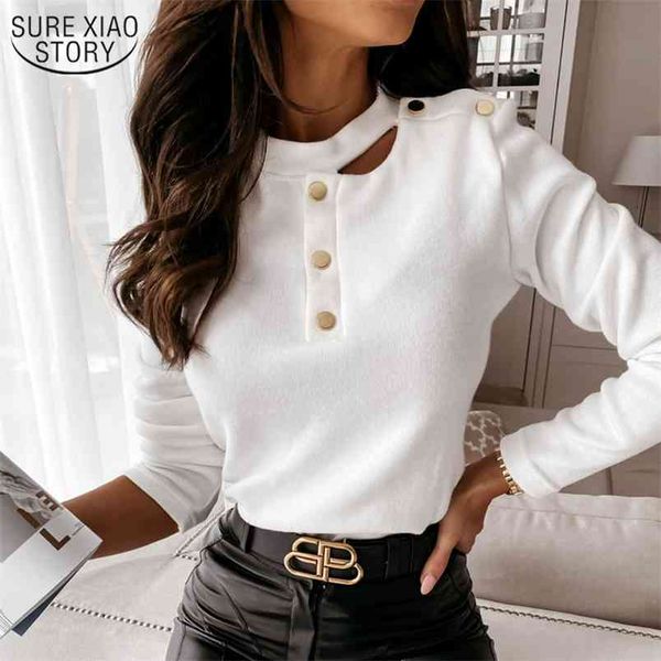 spring autumn long sleeve women's shirts solid color t-shirt office lady style t-shirts slim female with button 12685 210421, White
spring autumn long sleeve women's shirts solid color t-shirt office lady style t-shirts slim female with button 12685 210421, White