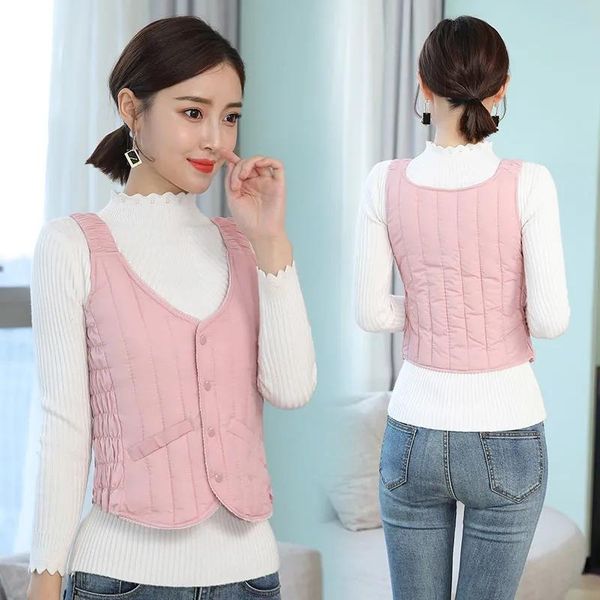 women's vests autumn winter waistcoat vest women short wear a small cotton jacket inside the liner warm down coat 6 color, Black;white
women's vests autumn winter waistcoat vest women short wear a small cotton jacket inside the liner warm down coat 6 color, Black;white