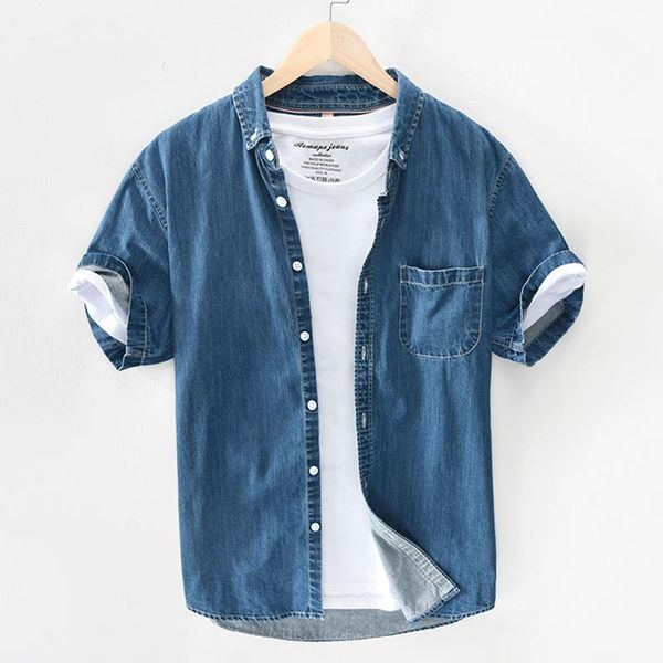 men denim shirts summer short sleeve chest pocket jean man wash slim fit blouse male cowboy shirt xxxl men's casual, White;black
men denim shirts summer short sleeve chest pocket jean man wash slim fit blouse male cowboy shirt xxxl men's casual, White;black