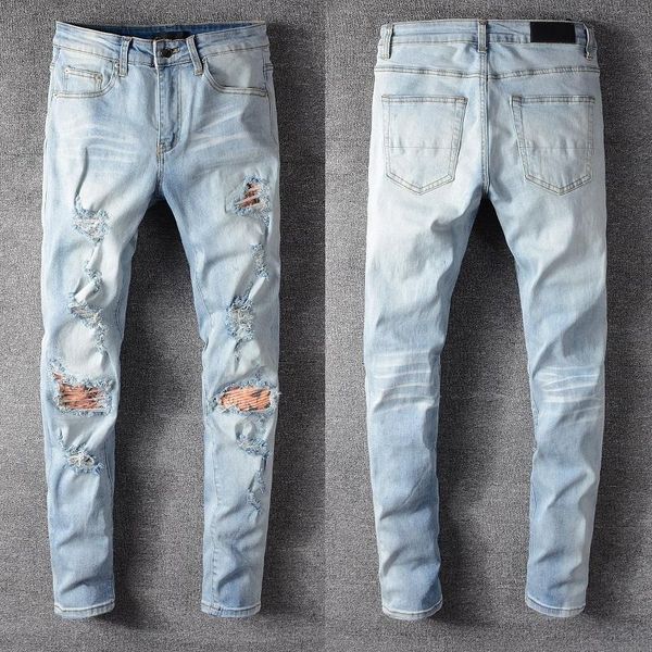 men's jeans 2021 fashion brand high street woman men slim high-profile elastic waist stretch skinny #655, Blue
men's jeans 2021 fashion brand high street woman men slim high-profile elastic waist stretch skinny #655, Blue