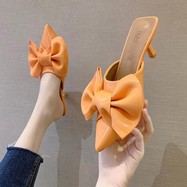 slippers mules for women 2021 pointed toe shoes casual med slides thin heels butterfly-knot luxury cover high fashion pumps pu, Black
slippers mules for women 2021 pointed toe shoes casual med slides thin heels butterfly-knot luxury cover high fashion pumps pu, Black