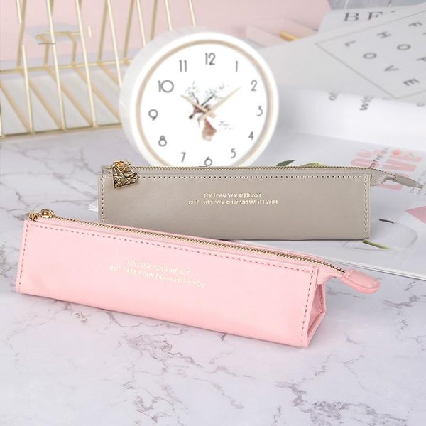 pencil bags never pink series triangle case pu leather pen bag pouch stationery desk organizer office accessories gift packing
pencil bags never pink series triangle case pu leather pen bag pouch stationery desk organizer office accessories gift packing