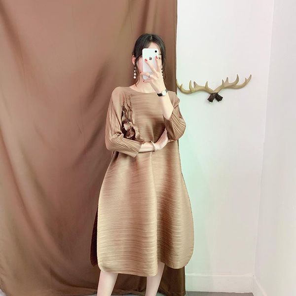 casual dresses tianpei pleated organ dress three quarter sleeves round neck plus size chest appliques temperament women indie clothes, Black;gray
casual dresses tianpei pleated organ dress three quarter sleeves round neck plus size chest appliques temperament women indie clothes, Black;gray