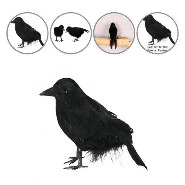 party hats simulation crow black color statue lightweight super soft good handmade fake halloween decor
party hats simulation crow black color statue lightweight super soft good handmade fake halloween decor