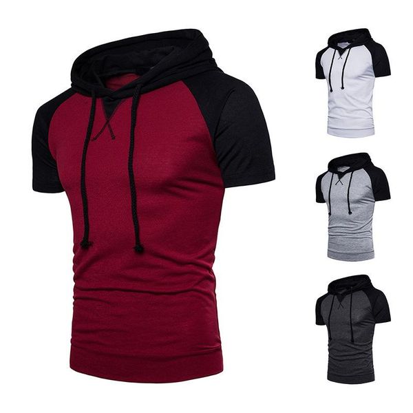 men's hoodies & sweatshirts summer design hooded casual short-sleeved fashion, Black
men's hoodies & sweatshirts summer design hooded casual short-sleeved fashion, Black