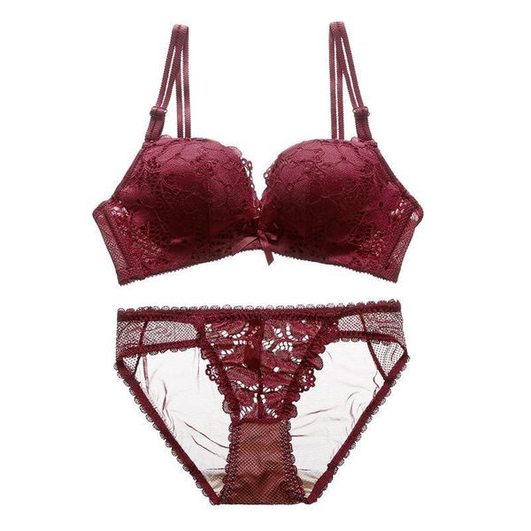 bras sets padded no trace steel ring gathered bra panties set lace solid color underwear, Red;black
bras sets padded no trace steel ring gathered bra panties set lace solid color underwear, Red;black