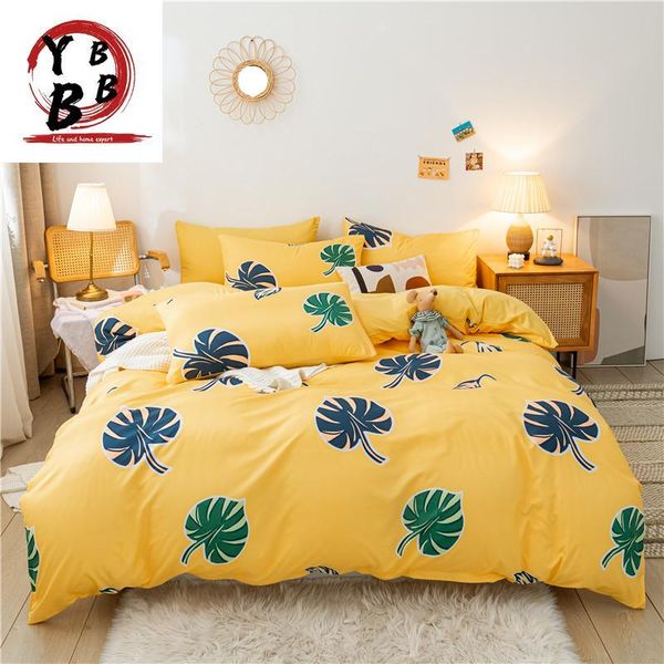 yellow bedding sets leaves duvet cover pillowcases 4pcs cartoon quilt twin full single king luxury bedclothes
yellow bedding sets leaves duvet cover pillowcases 4pcs cartoon quilt twin full single king luxury bedclothes
