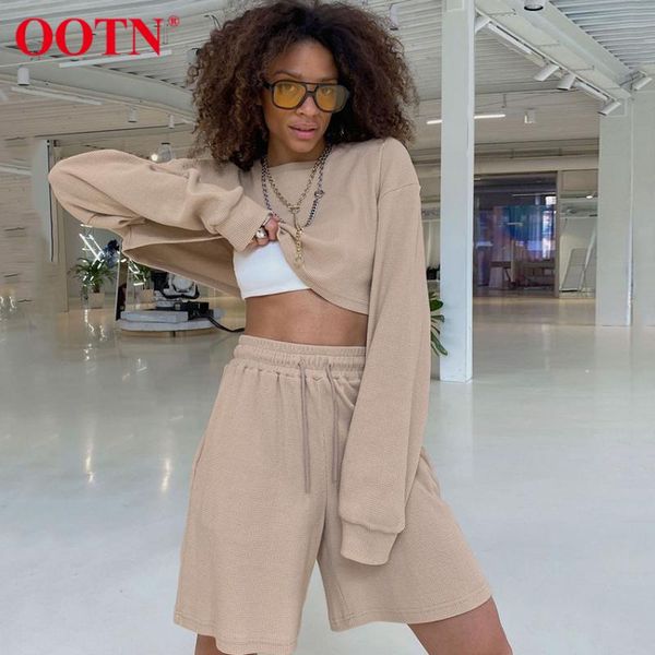 women's tracksuits ootn streetwear o-neck pullover knitted long sleeve crop khaki set with shorts elastic waist drawstring suit women 2, Gray
women's tracksuits ootn streetwear o-neck pullover knitted long sleeve crop khaki set with shorts elastic waist drawstring suit women 2, Gray