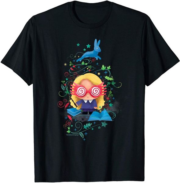 luna lovegood chibi t-shirt size s-5xl, White;black