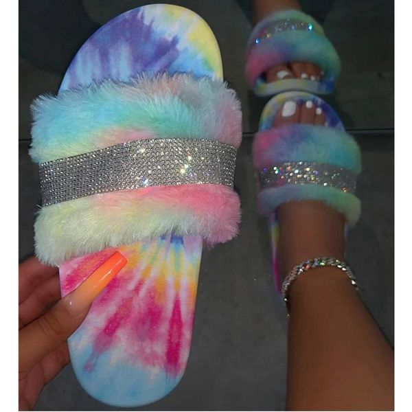 fur for women furry slippers woman glitter rainbow color shoes female casual platform flat women's summer sandals, Black
fur for women furry slippers woman glitter rainbow color shoes female casual platform flat women's summer sandals, Black